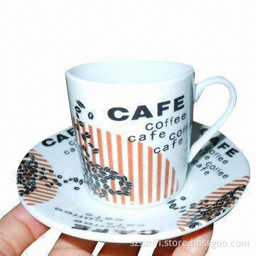 12-piece Coffee Cup and Saucers with 80cc Capacity